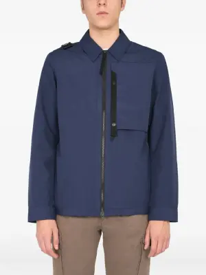 Куртка-рубашка с нашивкой-логотипом