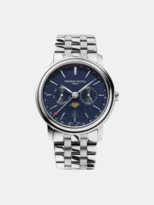 Часы Classics с посеребренными индексами FC-270N4P6B