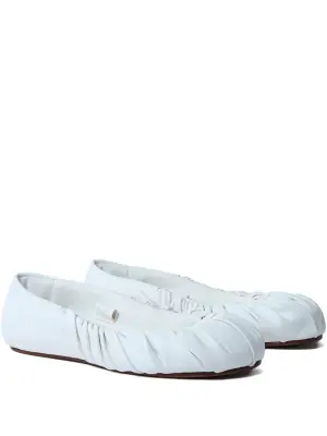 Балетки из искусственной кожи