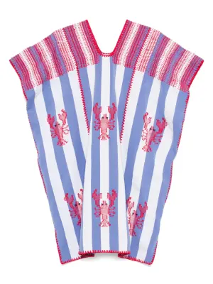 Платье мини в полоску