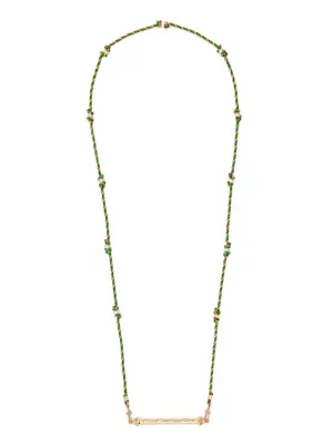 Колье Candy Cane из желтого золота с бриллиантами