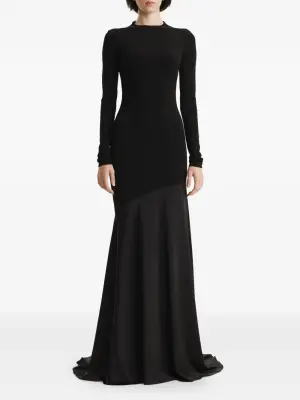 Платье макси с длинными рукавами