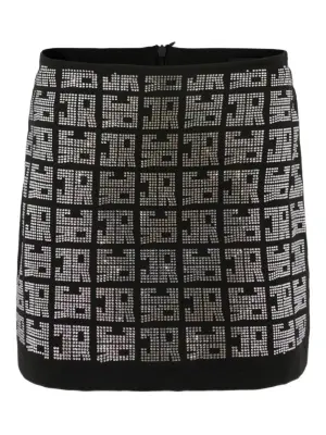 мини-юбка с кристаллами