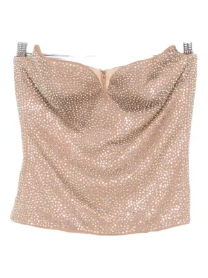 Декорированный топ без бретелей