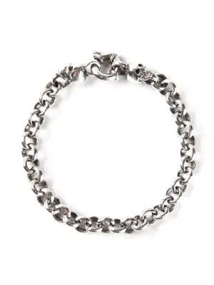 Браслет с деталью в виде черепа