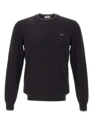 Шерстяной свитер с круглым вырезом