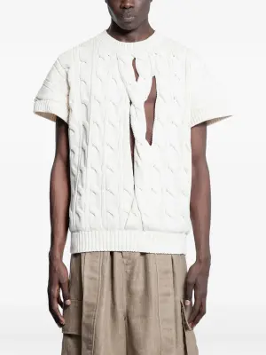 Топ фактурной вязки