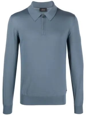 Шерстяной джемпер с воротником поло