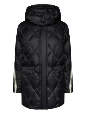 Стеганая куртка с полосатыми деталями