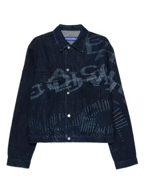 джинсовая куртка Annex с графичным принтом