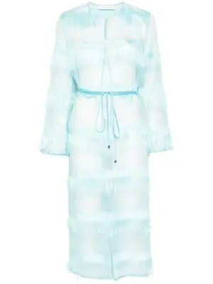 Пальто с бахромой