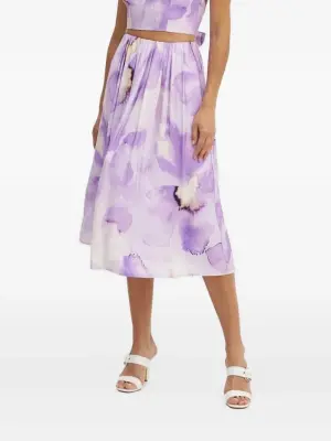 Юбка с цветочным принтом