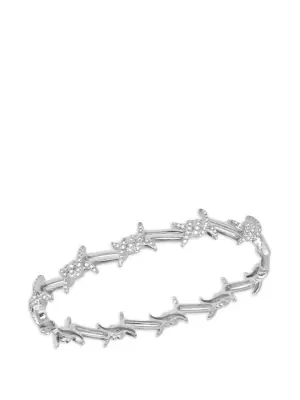 Маленький браслет-кафф Barbed Wire с бриллиантами