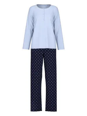 Пижама с воротником хенли