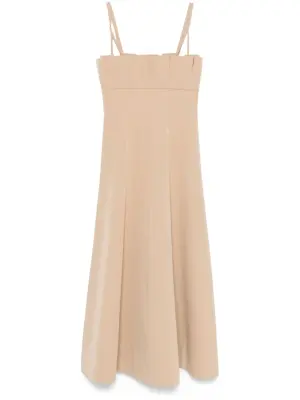 Платье миди со складками