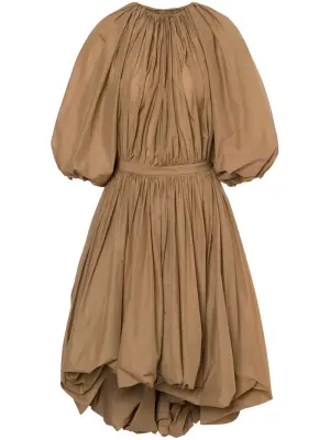 Платье миди со сборками