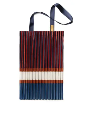 Плиссированная сумка-тоут Chiavari в полоску