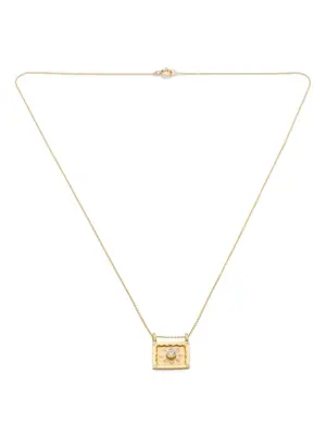 18kt yellow gold Havana diamond necklace