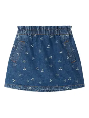 юбка с эластичным поясом и принтом