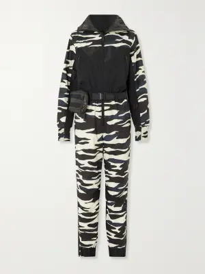 Лыжный костюм HOLDEN Powder belted zebra-print из переработанных материалов