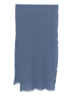 Клетчатый шарф с необработанными краями