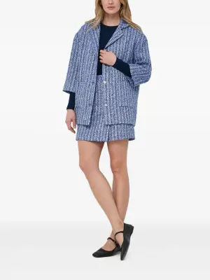 Декорированный твидовый жакет