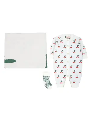 Комплект для новорожденного с принтом