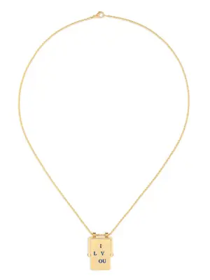 Колье I Love You Spinner Scapular из желтого золота