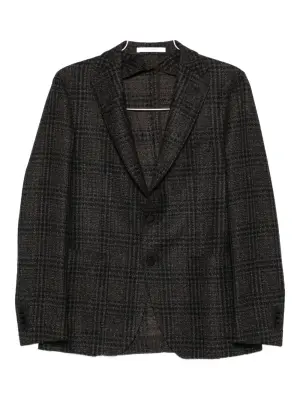 Клетчатый пиджак на пуговицах