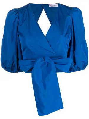 Укороченный топ с запахом