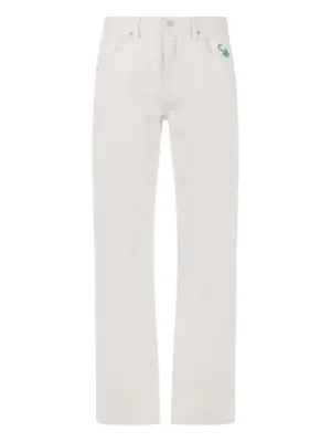 Джинсы с вышивкой