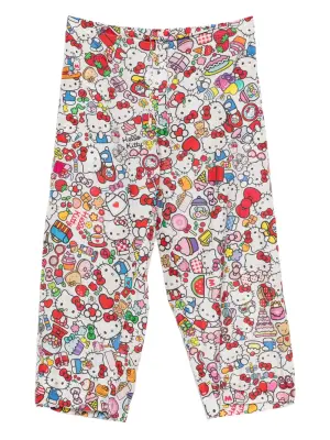 Брюки с графическим принтом