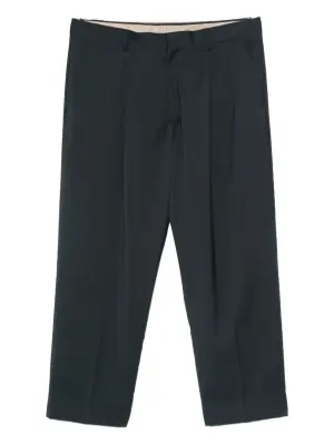 шерстяные брюки со складками