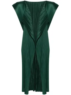 Плиссированный топ миди