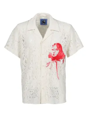 Рубашка с графичным принтом