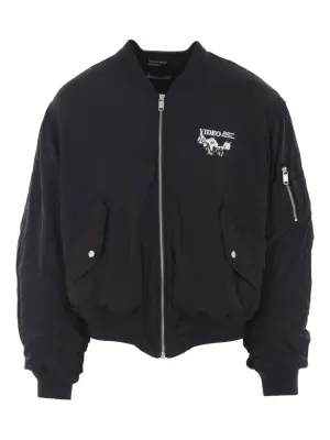 бомбер Video с графичным принтом