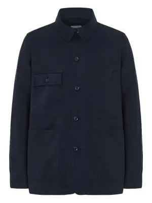 Куртка-рубашка с накладными карманами