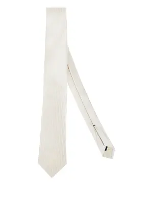 Шелковый галстук в полоску