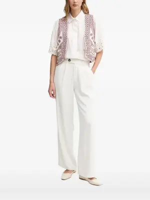 Топ Geraldine с вышивкой