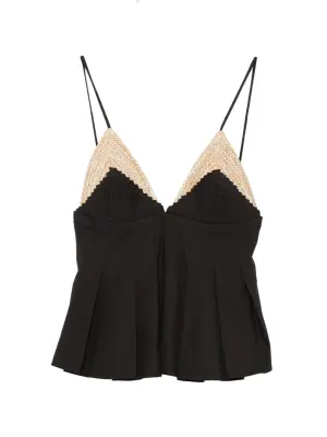 Блузка с V-образным вырезом