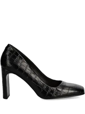 Туфли с тиснением под кожу крокодила