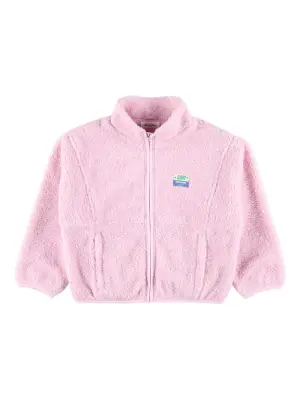 Укороченная куртка на молнии из ворса