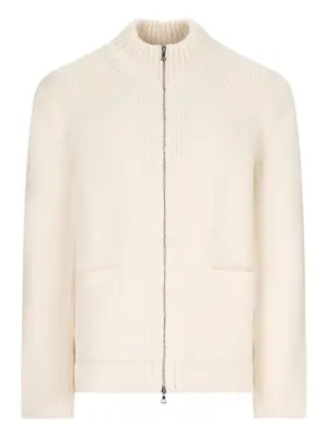 Кардиган на молнии с накладным карманом