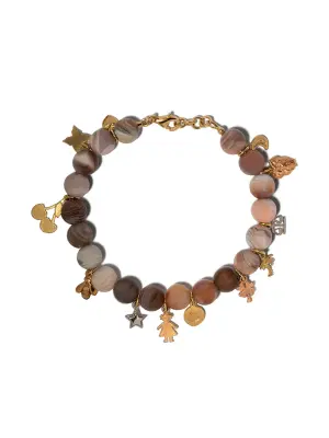 золотой браслет Lucky Charms с солнечным камнем