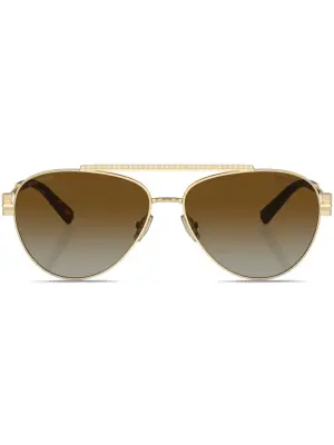 Солнцезащитные очки-пилоты с эффектом градиента