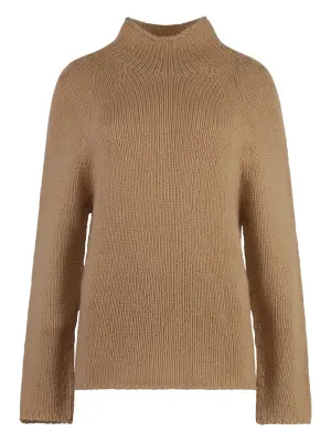 кашемировый джемпер с высоким воротником