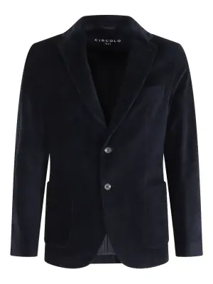 Вельветовый пиджак на пуговицах