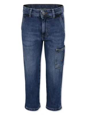 Джинсы с нашивкой-логотипом