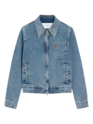 Джинсовая куртка с монограммой Ami-de-Coeur