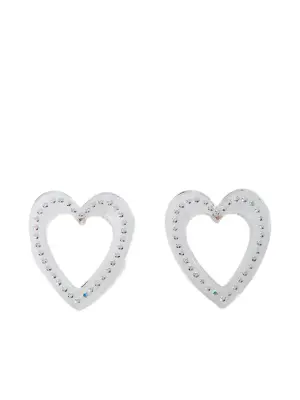 Серьги в форме сердец